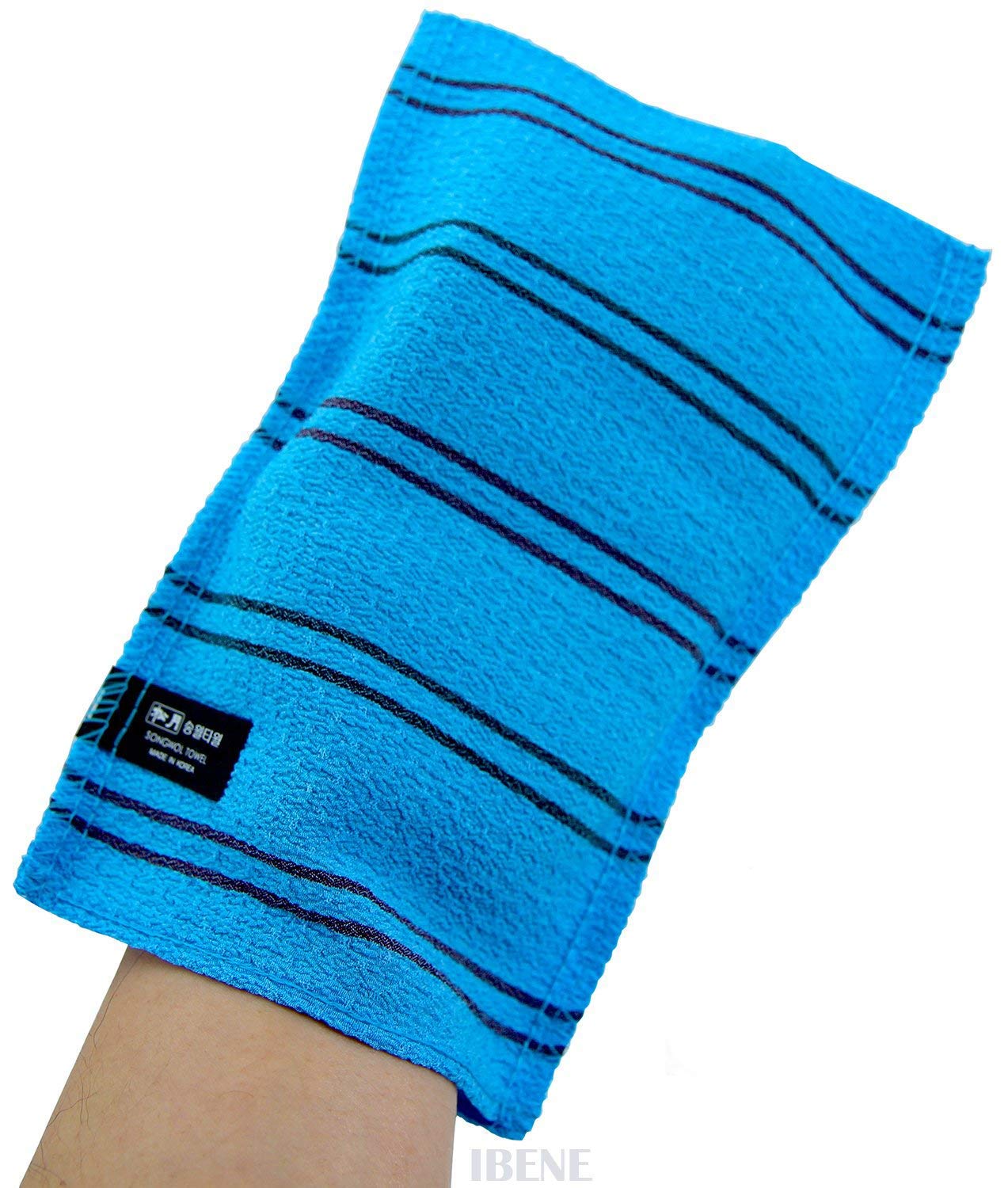 Songwol Towel (Hard) 9" - Korean Beauty Skin Exfoliating Bath Scrub Gloves.(4pcs)
