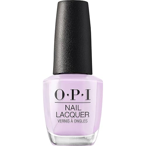 OPI Nail Lacquer Polly Want a Lacquer? | Opaque Soft Purple Crème Chip Resistant Nail Polish | Fiji Collection
