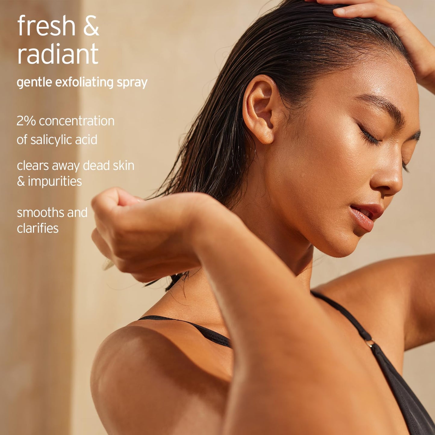 LIFE-FLO 2% Salicylic Acid Face and Body Spray - Gentle Exfoliating Skin Care for Teens and Adults - with Colloidal Silver, Tea Tree Oil, Peppermint
