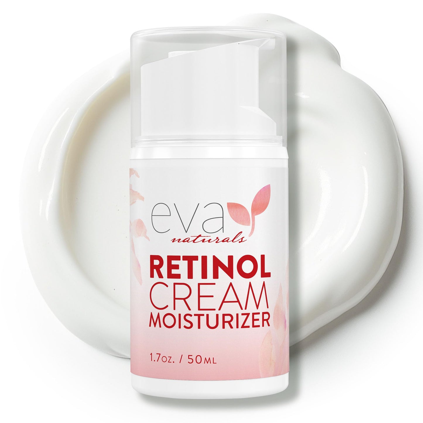 Eva Naturals Anti-Aging Retinol Cream For Face - Anti-wrinkle Retinol-Complex Moisturizer Day & Night Cream w/Hyaluronic Acid & Vitamin E For Women