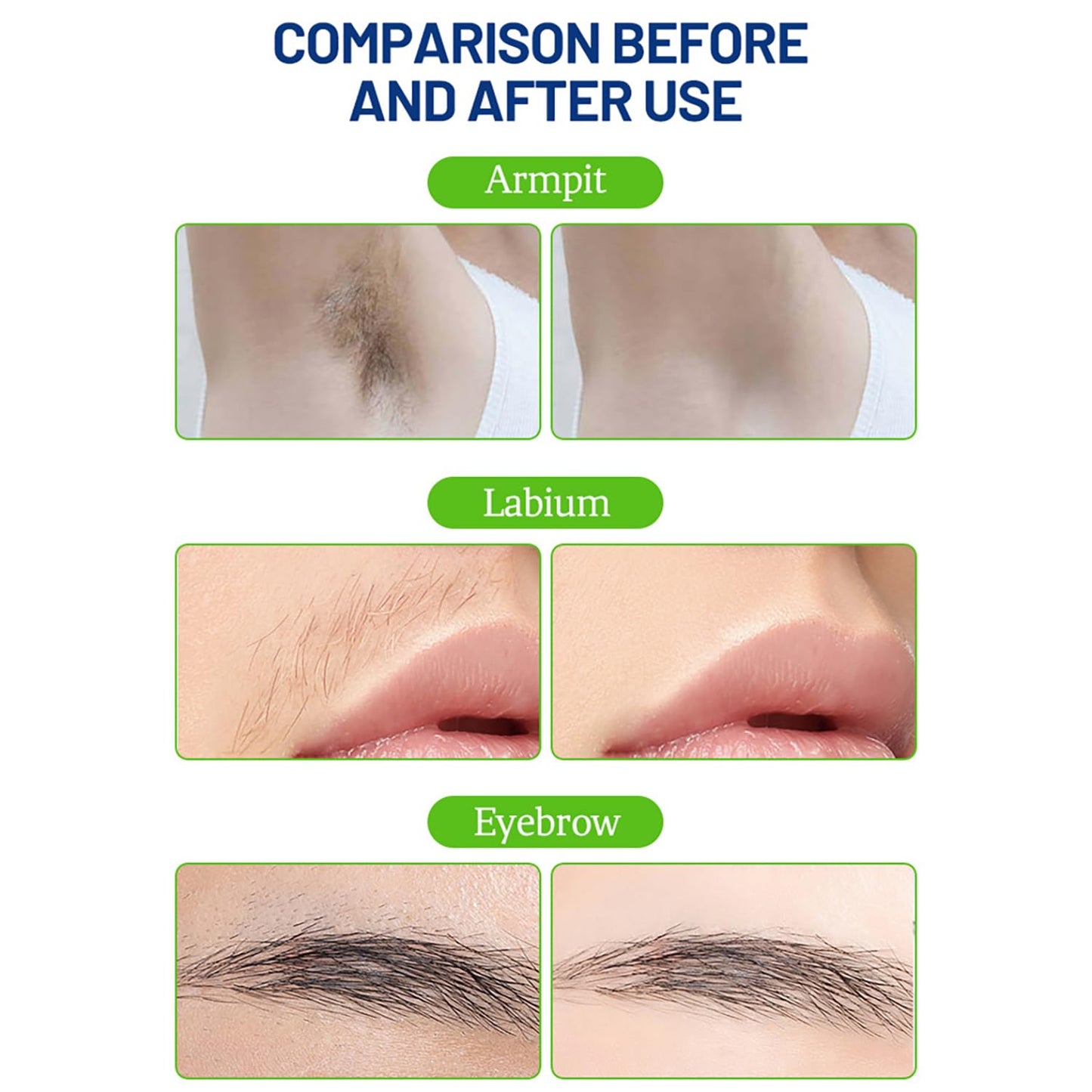DISAAR BEAUTY Hair Removal Wax Strip Ready To Use At Home Armpit Leg Arm Bikini Area Natural Plant Extract Soothing Soft Skin 20PCS (Sensitive Skin Beauty and Personal Care DISAAR Beauty
