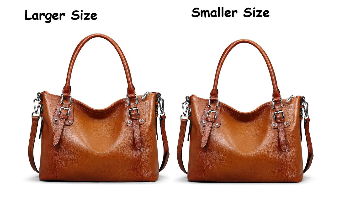 HESHE Genuine Leather Purses and Handbags for Women Tote Shoulder Bag Satchel Purse Top Handle Bags Hobo Crossbody