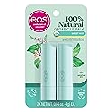 eos 100% Natural & Organic Lip Balm Sticks - Sweet Mint, All Natural Lip Balm, All-Day Moisture, Dermatologist Recommended, 0.14 oz, 2-Pack