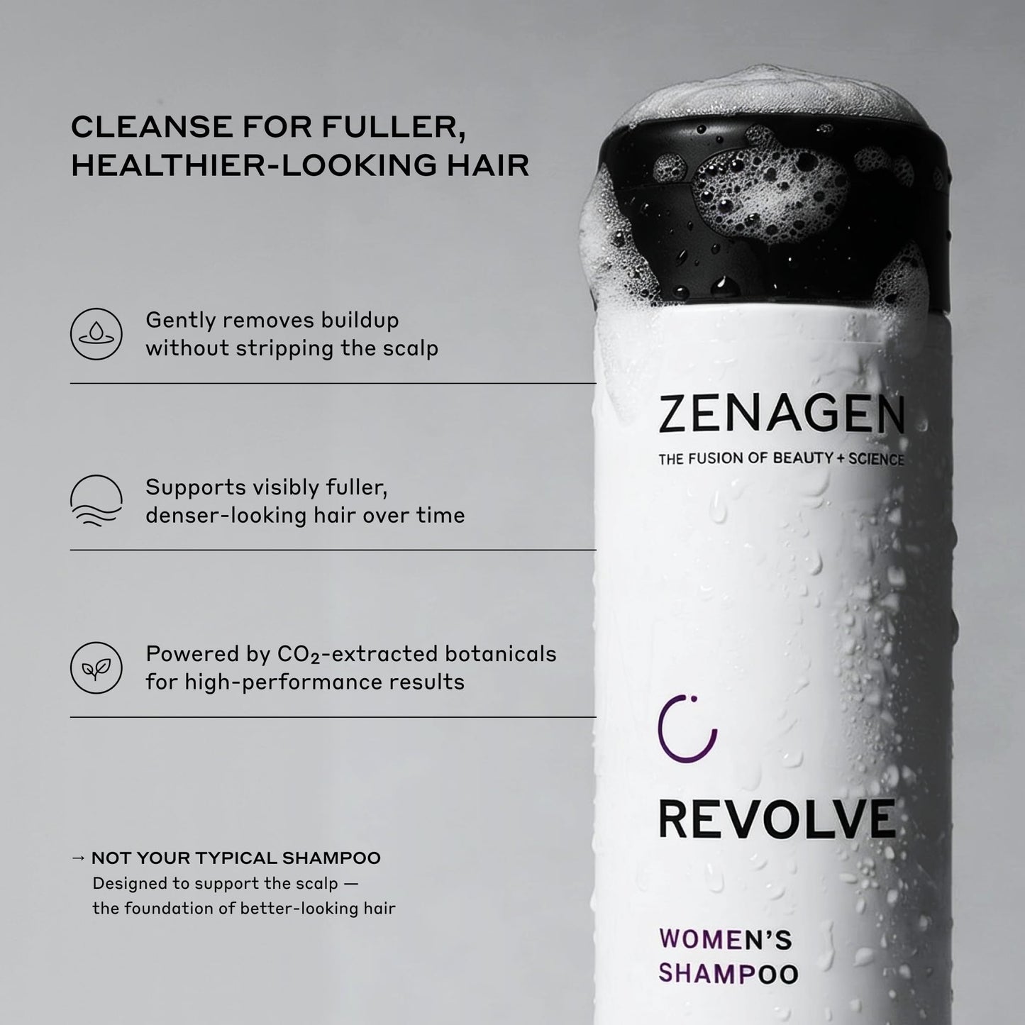 Zenagen Revolve Thickening Shampoo & Conditioner Bundle for Women (6.75 oz Each) - For Fine & Thinning Hair, Supports Fuller, Thicker-Looking Hair