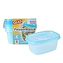Glad Food Storage Containers - Glad FreezerWare Container - Small - 24 Ounce - 4 Containers