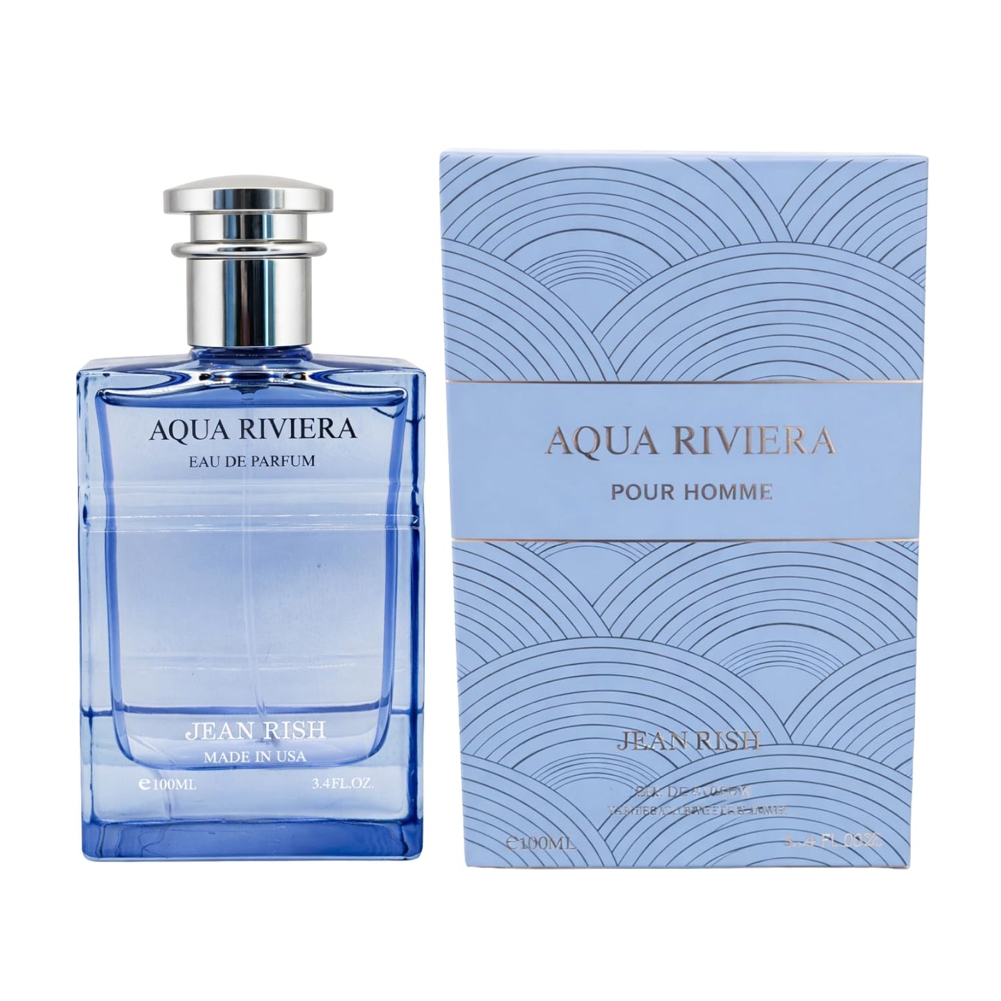 Jean Rish Aqua Riviera Perfume for Men Eau De Parfum, Long-Lasting Luxury Fragrance, Made In USA - Cardamom, Pink Pepper, Vanilla Wood - 100ml / 3.4 Beauty & Personal Care Jean Rish