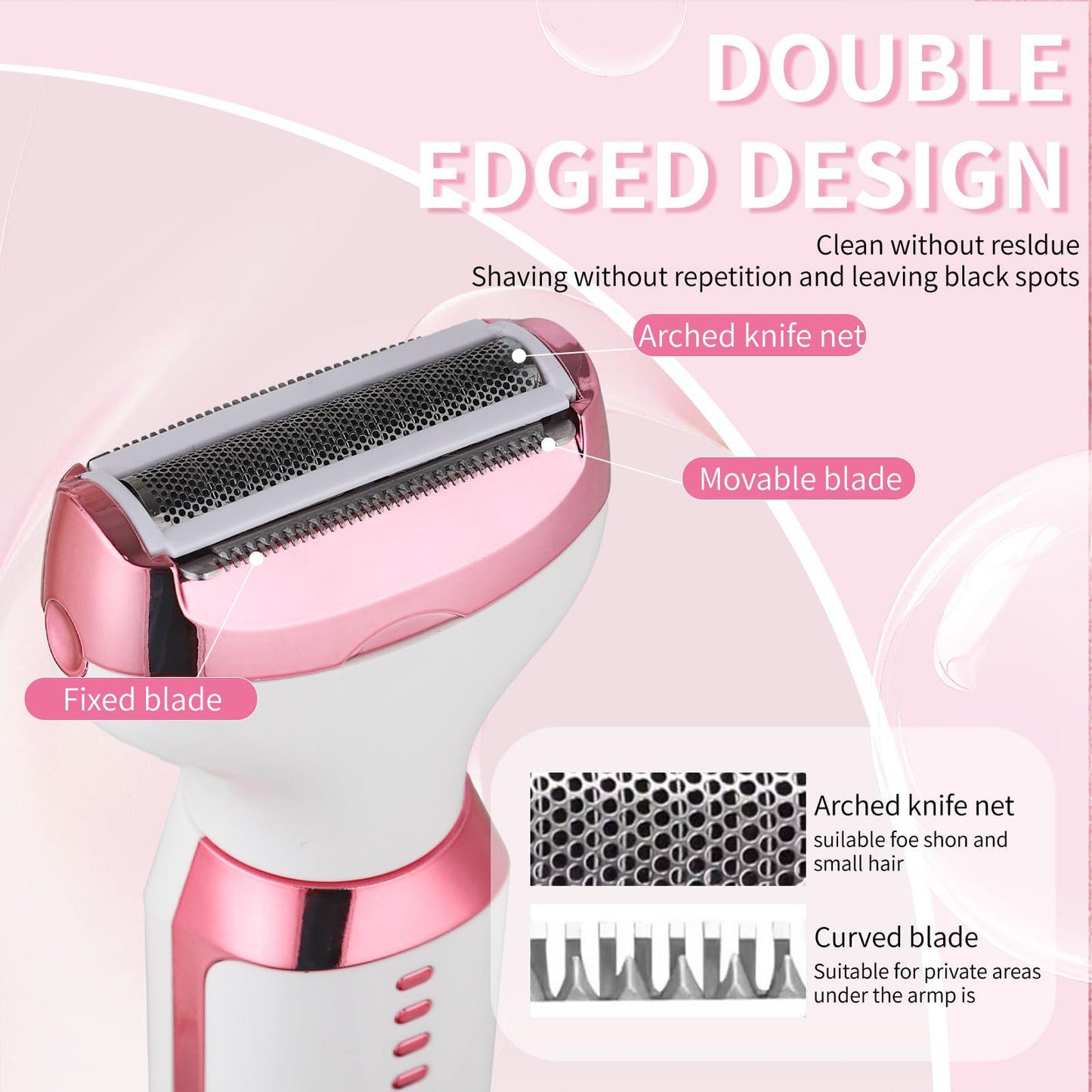Beanify 2026 LED Display Electric Razor for Women Men,Beauty Women's Wet & Dry Electric Shaver, Painless 4 in 1 Painless Body Razors,Cordless Ladies Beauty and Personal Care Beanify