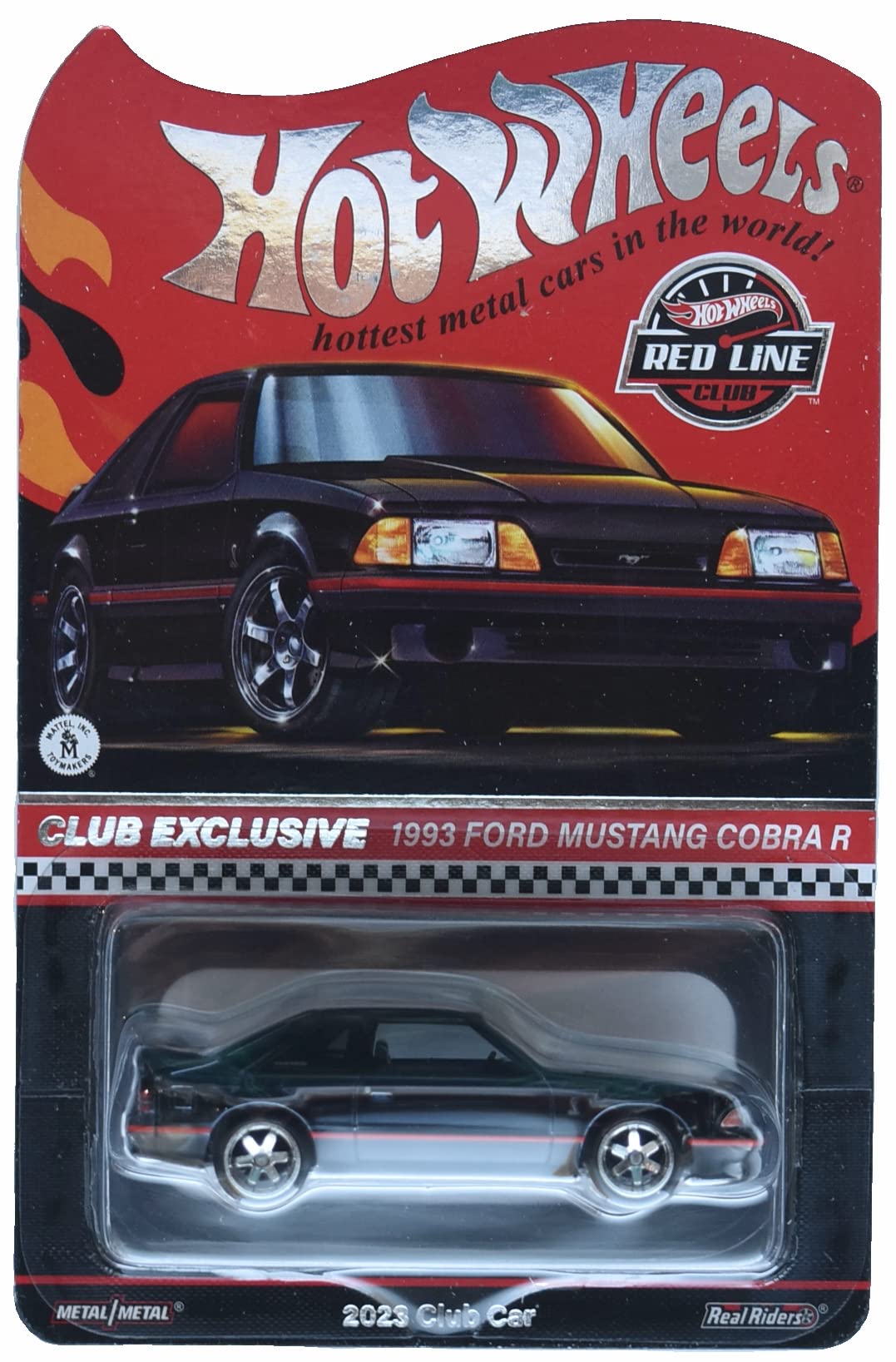Hot Wheels 1993 Ford Mustang Cobra R, Club Exclusive Redline 2023