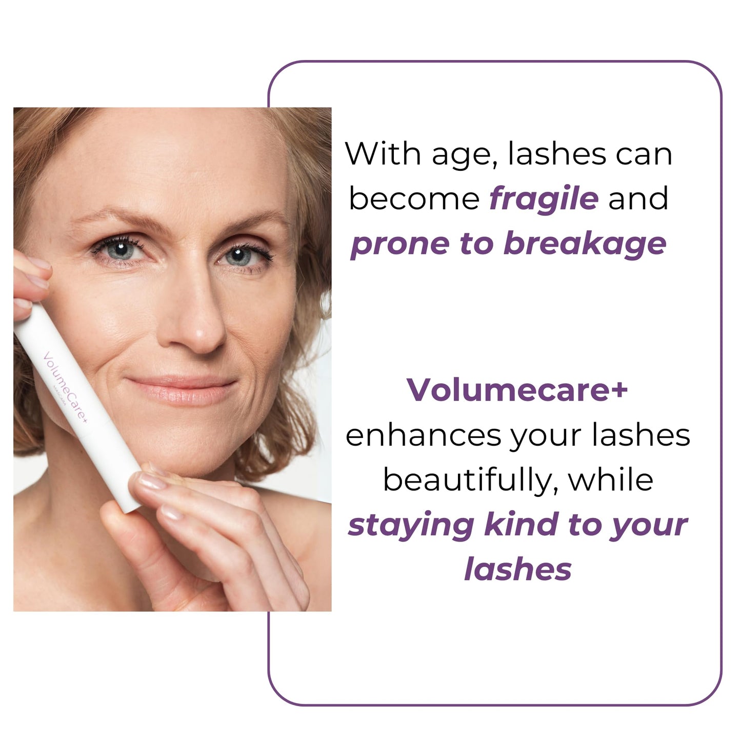 Rumi Cosmetiques VolumeCare+ Mascara For Mature Women - Extreme Length and Volume 2-in-1 Formula - No Clumps or Flaking, Long-Wearing, Hypoallergenic…