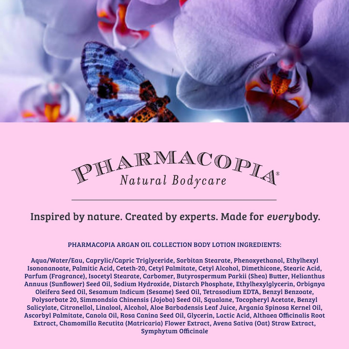 Pharmacopia Argan Oil Body Lotion 16.2 oz – Vegan Moisturizer for Dry Skin with Melon & Green Tea Essence, Natural & Cruelty-Free