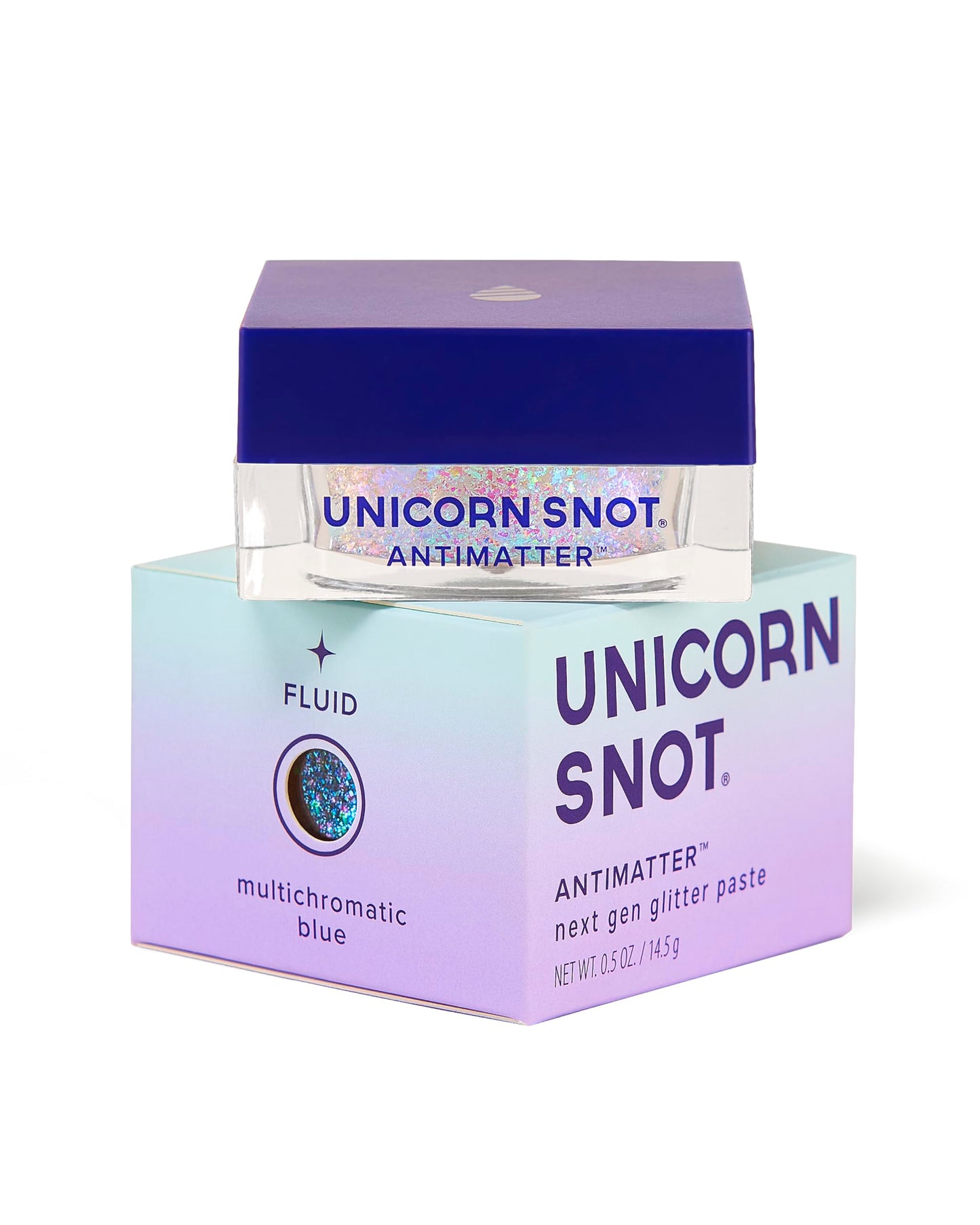 Unicorn Snot Antimatter Color-Shifting Glitter Paste - Plastic-Free Iridescent Body Glitter, Vegan & Cruelty-Free, Sweat-Proof Face & Body Paint, 0.5