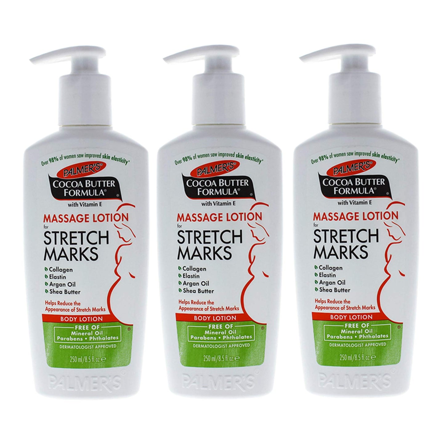Cocoa Butter Formula Massage Lotion for Stretch Marks with Vitamin E by Palmers for WOM - (Pack of 3)