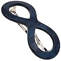 Camila Paris CP3275 French Hair Barrette Clip for Girls, Handmade, Blue, Strong Hold Grip Hair Clips for Women, No Slip and Durable Styling Girls Hair