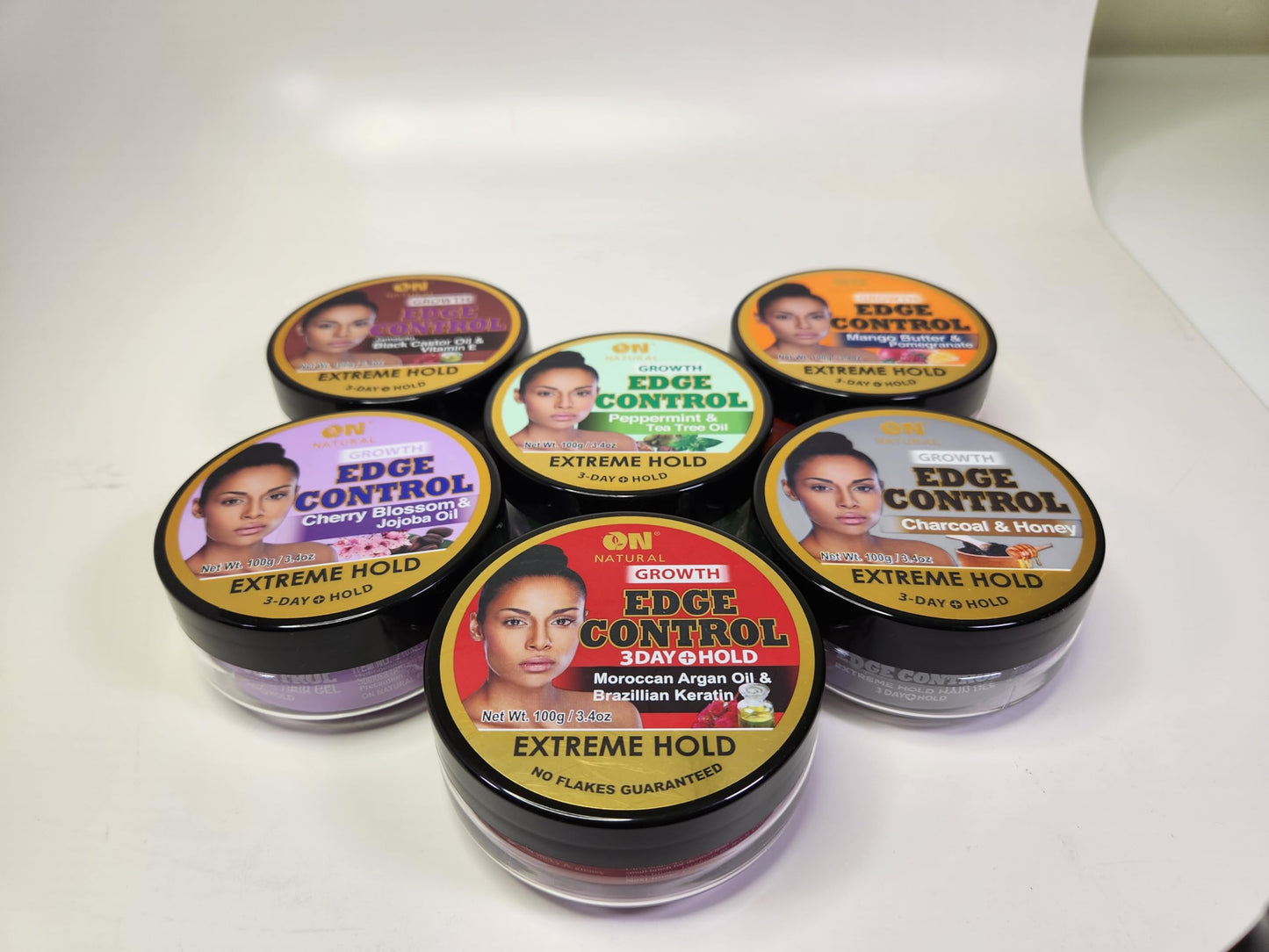 On Natural Edge Control Extreme Hold-Charcoal and Honey (1 oz)