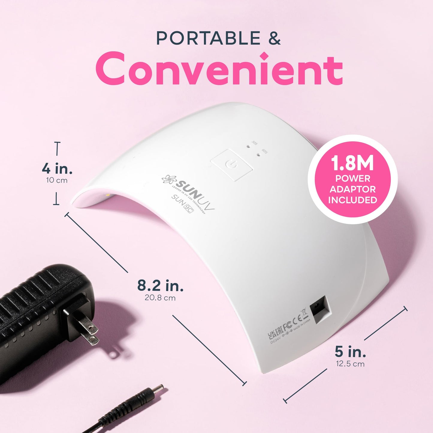 SUNUV UV LED Nail Lamp, Nail Dryer for Gel Polish UV Light for Nails with Sensor 2 Timers SUN9C Pink Gift for Women Girls Beauty and Personal Care SUNUV