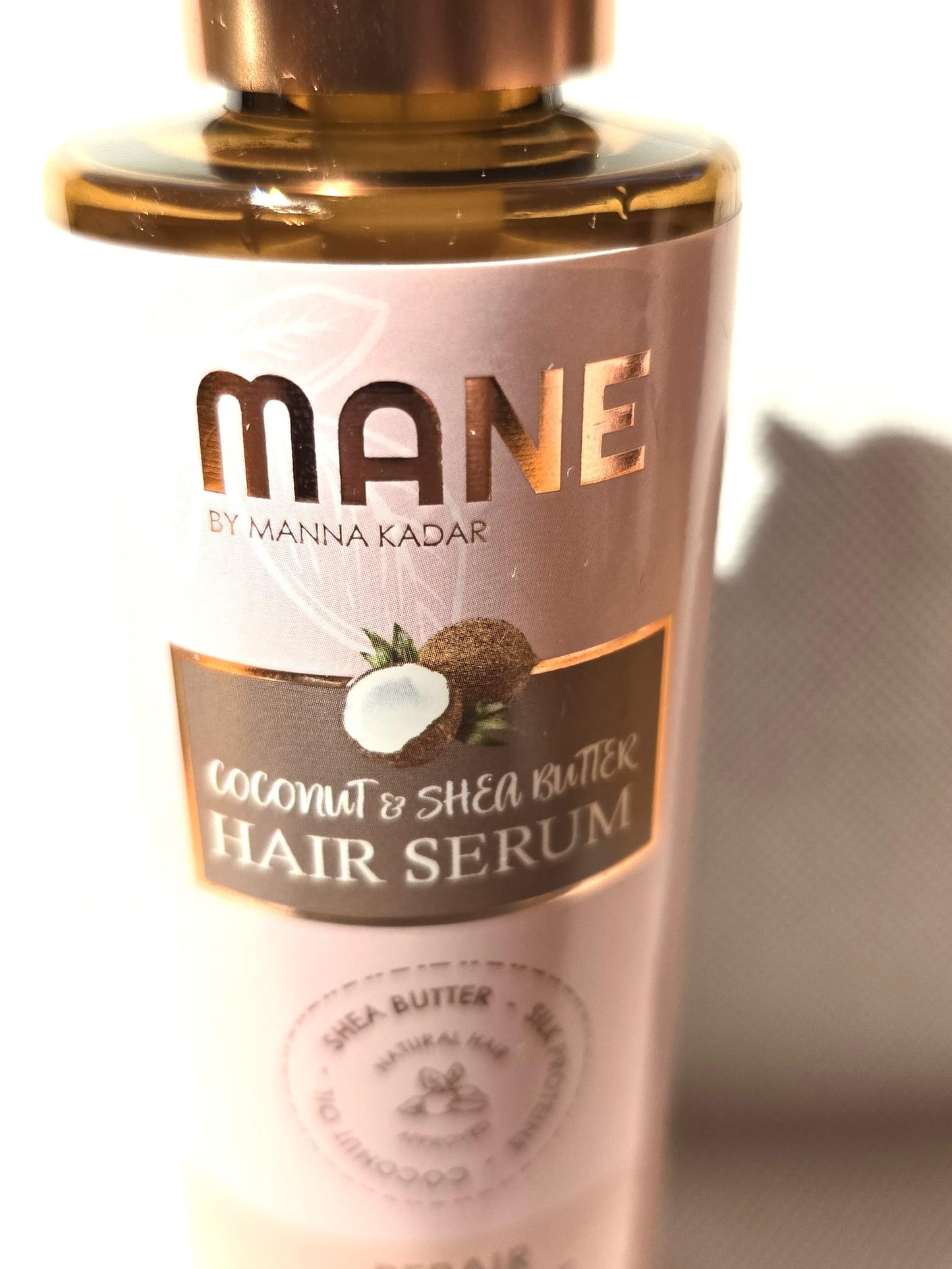 Manna Kadar Mane Coconut & Shea Butter Hair Serum, 6 oz, Pack of 2, Pink
