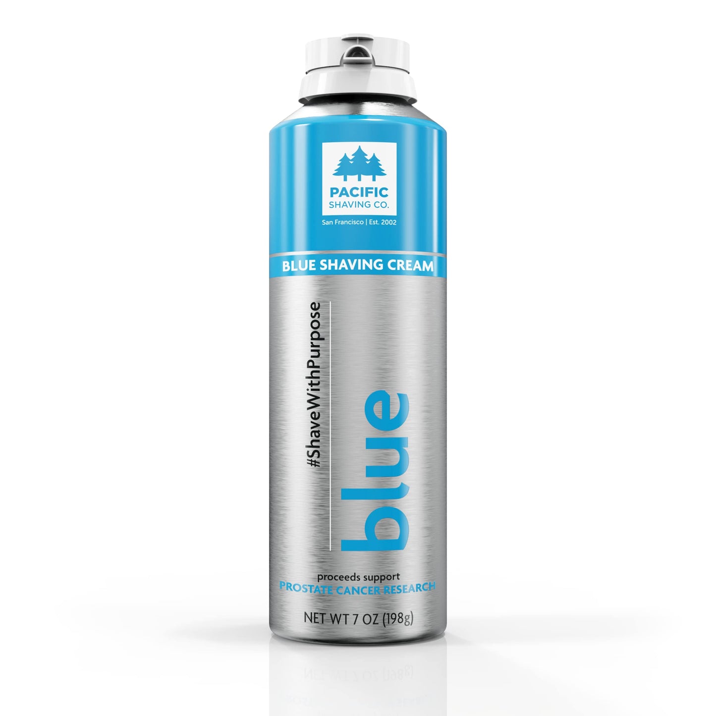 Pacific Shaving Company Blue Shaving Cream - Foaming Colorful Shaving Cream - Hydrating, Redness Reducing + Irritation Free Shave Cream (7 Oz)