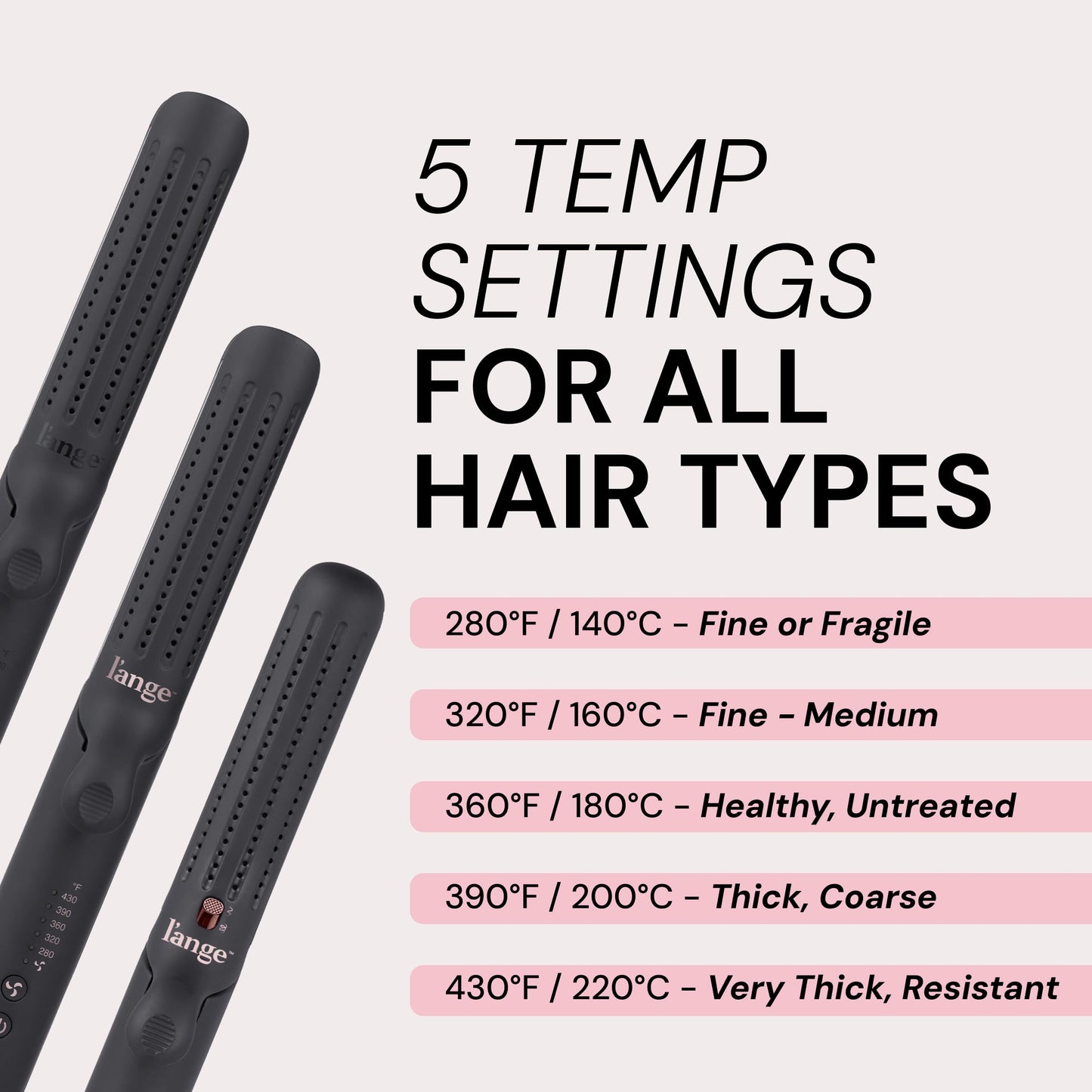 L'ANGE HAIR Le Duo Standard 360° Airflow Styler | 2-in-1 Curling Wand & Titanium Flat Iron Hair Straightener | Professional Hair Curler with Cooling
