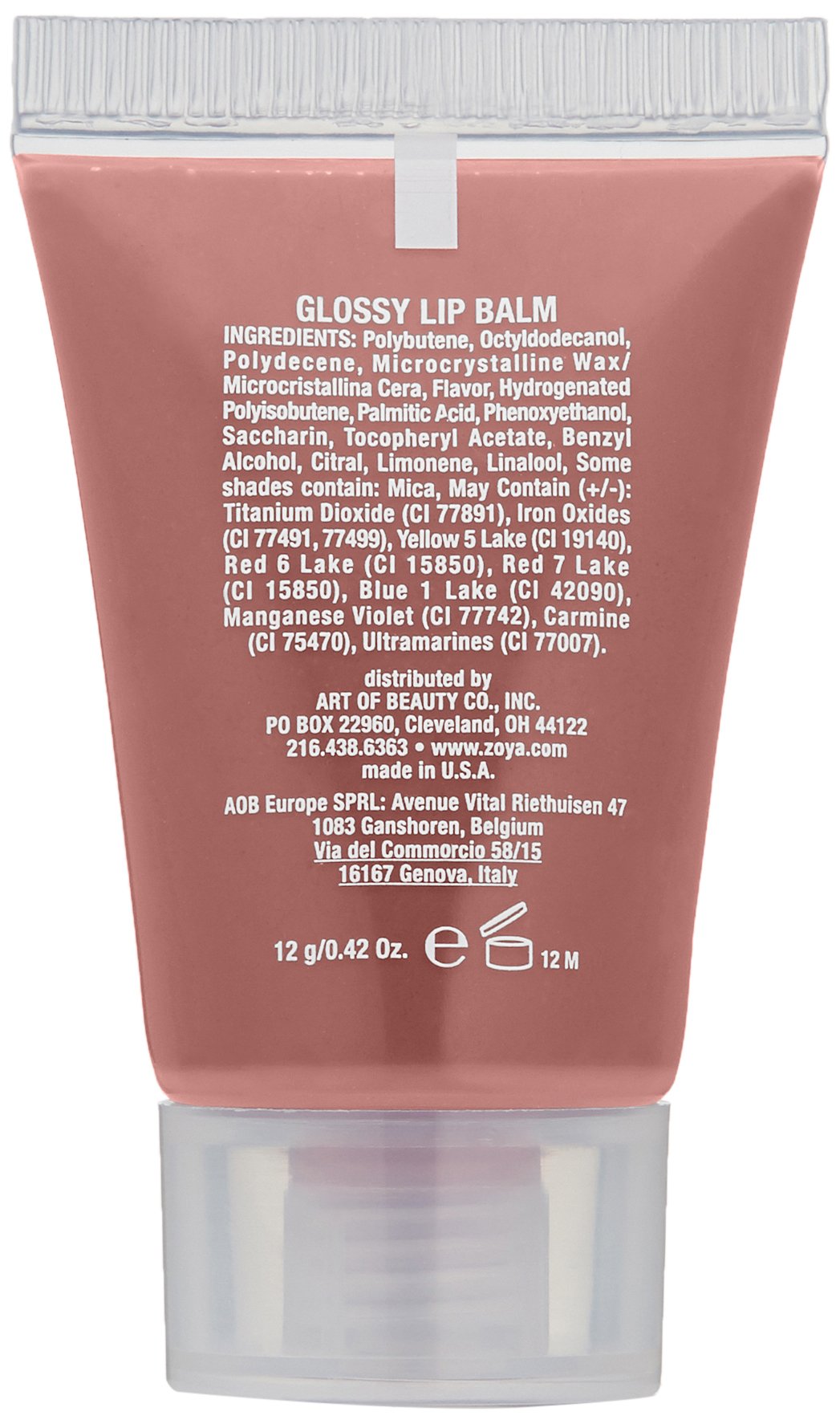 ZOYA Lip Gloss, Flirt, 0.42 oz. (Pack of 1)