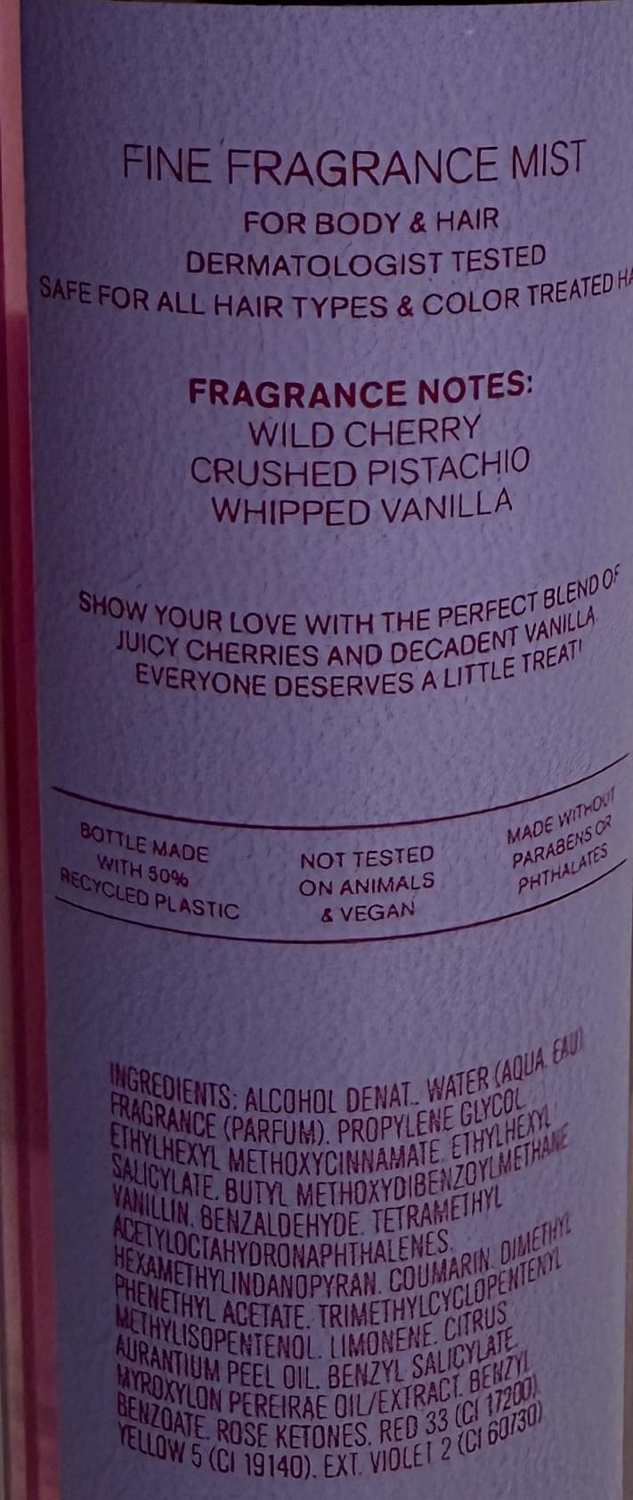 Bath & Body Works Sweetheart Cherry Fine Fragrance Mist 8 Ounces