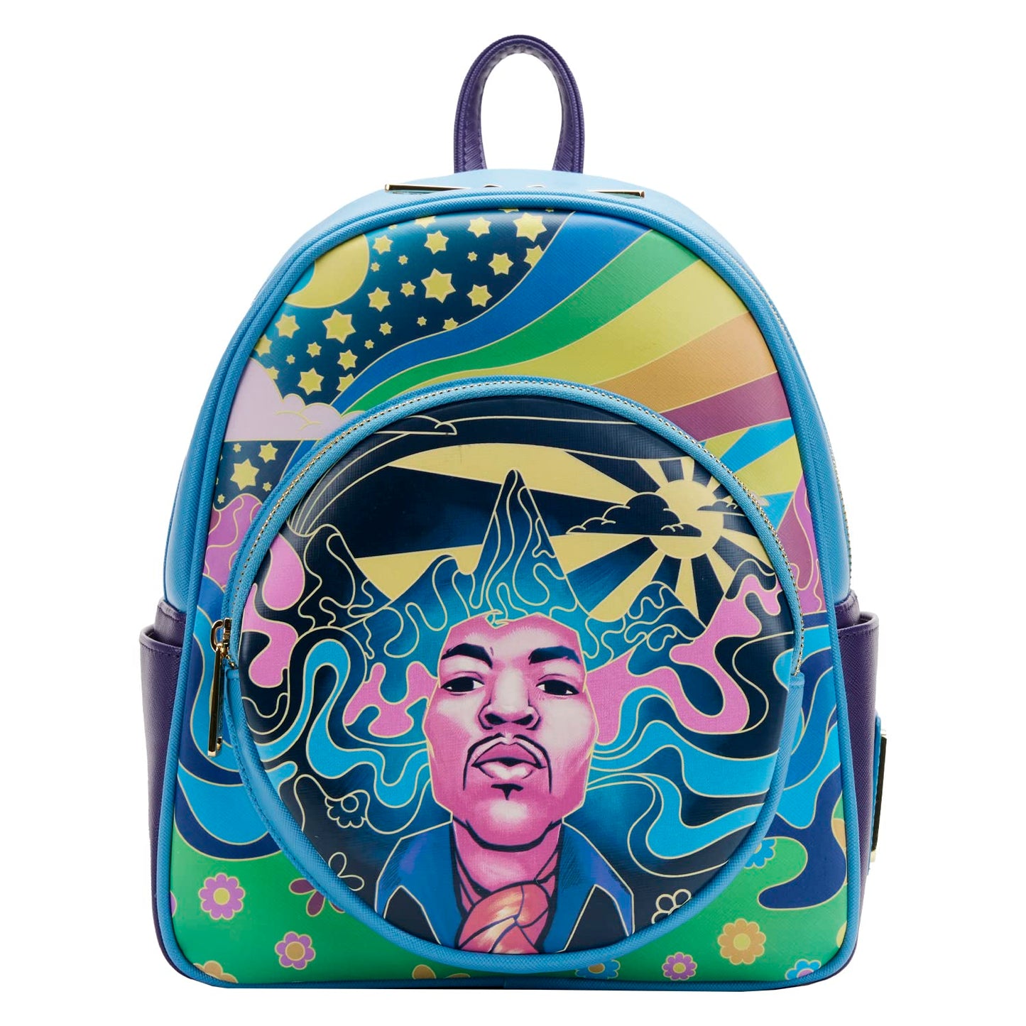 Loungefly Jimi Hendrix Psychedelic Landscape Zip MINI Backpack