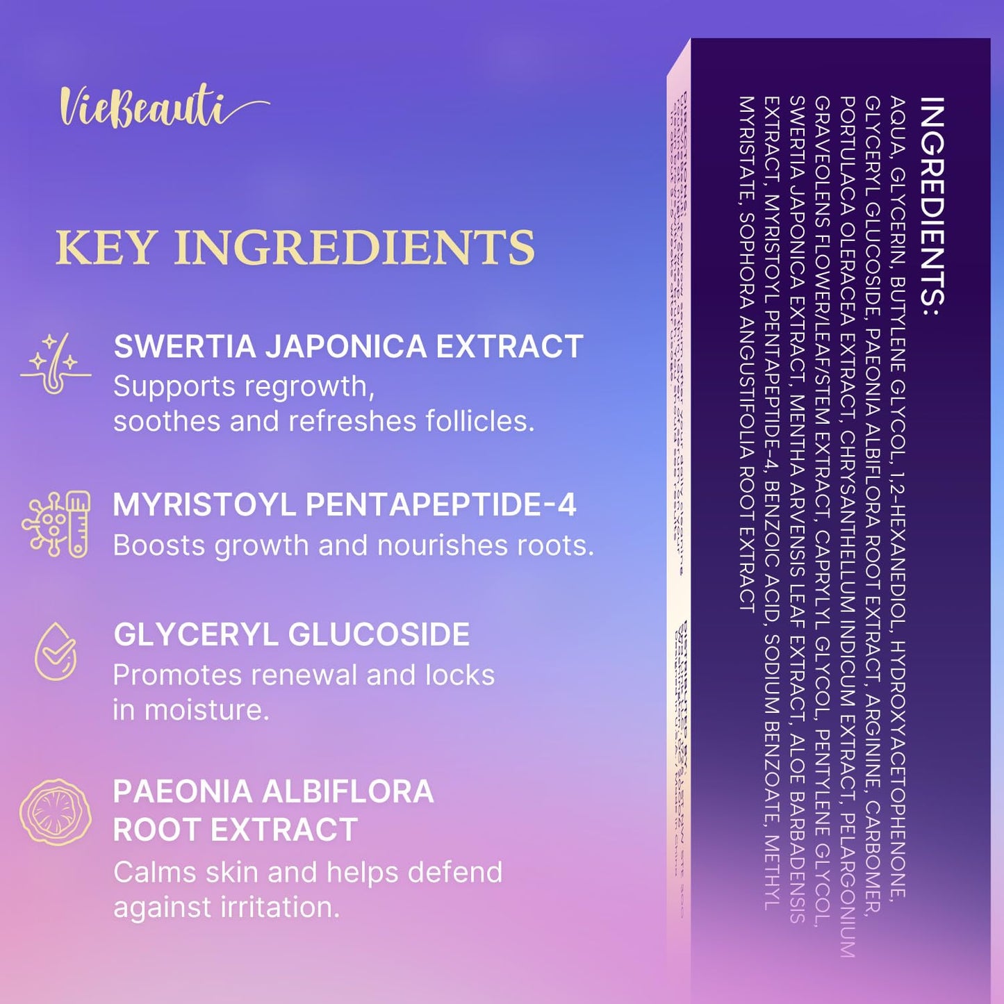 VieBeauti Eyebrow Growth Serum: Eyebrow Serum to Grow Brows with Advanced Formula to Boost Longer Fuller and Thicker Looking Eyebrows 3mL Beauty and Personal Care VieBeauti