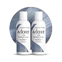 Adore Semi Permanent Hair Color (198 Powder Blue) (2 Pack) | Vegan & Cruelty-Free Blue Hair Dye | No Ammonia, No Peroxide, No Alcohol | 4 Fl Oz