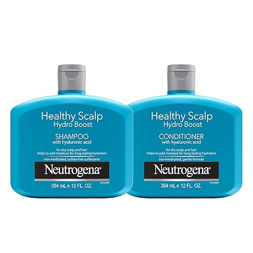 Neutrogena Healthy Scalp Hydro Boost Shampoo & Conditioner Set with Hyaluronic Acid, Hydrating Shampoo & Conditioner Helps Add Moisture to Dry Scalp