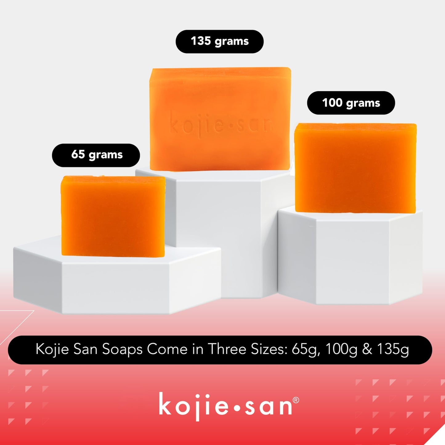 Kojie San Skin Soap - Original Kojic Acid Soap that Reduces Dark Spots, Hyperpigmentation, & Scars with Coconut & Tea Tree Oil - 65g x 6 Bars