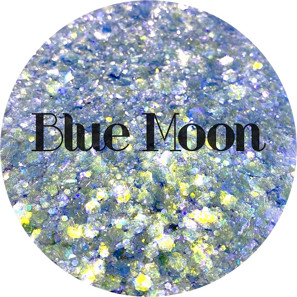 Blue Polyester Glitter | Craft Glitter | Glitter for Arts & Crafts | Tumblers | Cosmetics | Nails | Epoxy Resin Art | Slime | DIY | Body Glitter | 1
