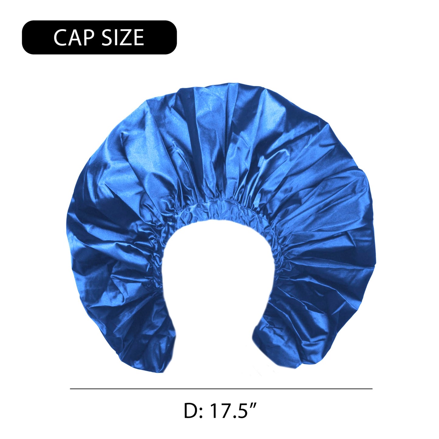 Donna Jumbo Satin Shower & Conditioning Cap 1pc for Women, Curly Hair, Roller Sets, Crochet Hairstyles, Elastic Band Waterproof Shower Cap Jumbo