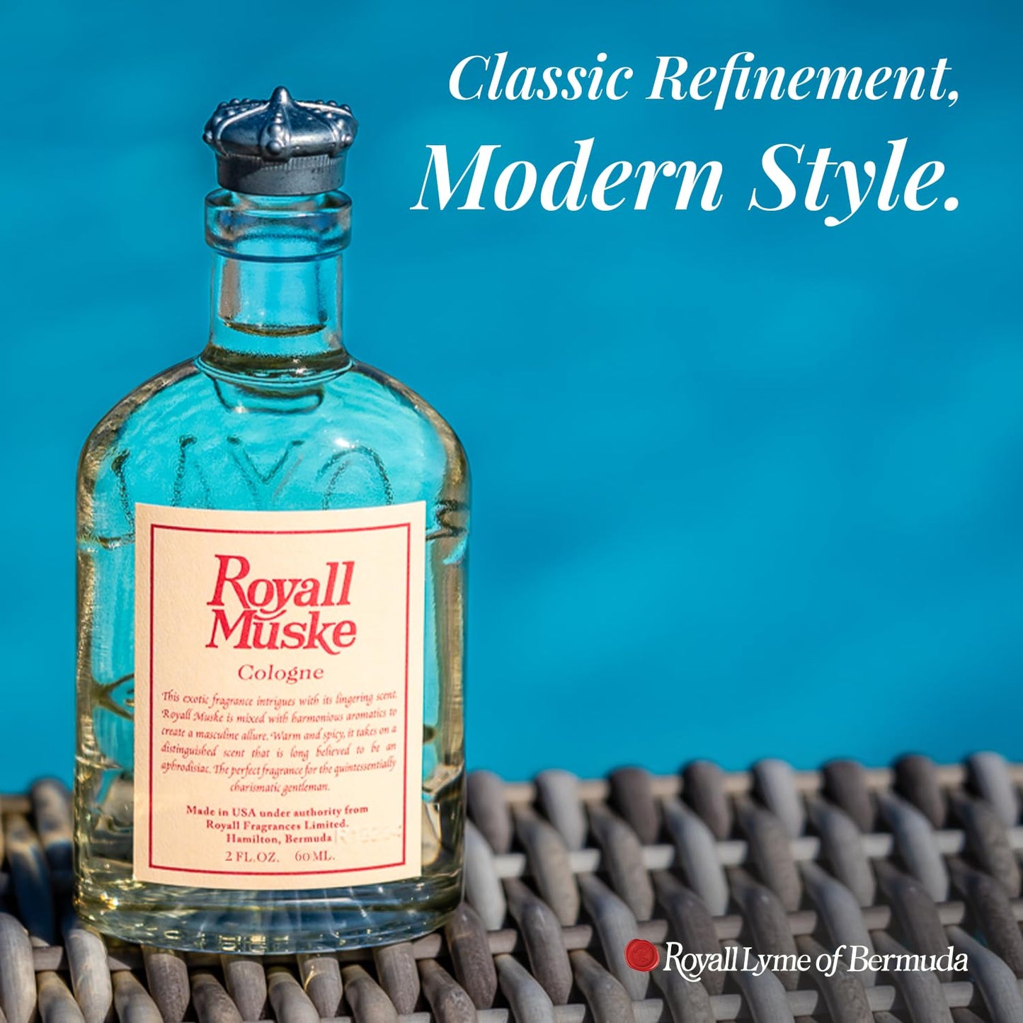 Royall Muske Cologne, Classic Aftershave Scent for Men with Bay Rum, Royal Lyme Fine Perfume, Fragrance Gift, Masculine Grooming Spray, Timeless Men’s