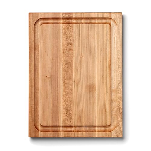 John Boos CB Series Rectangular Wooden Maple Cutting Board 20”x15” - 1.5” Thick, 12-lb Reversible Butcher Block with Juice Groove, Edge-Grain…