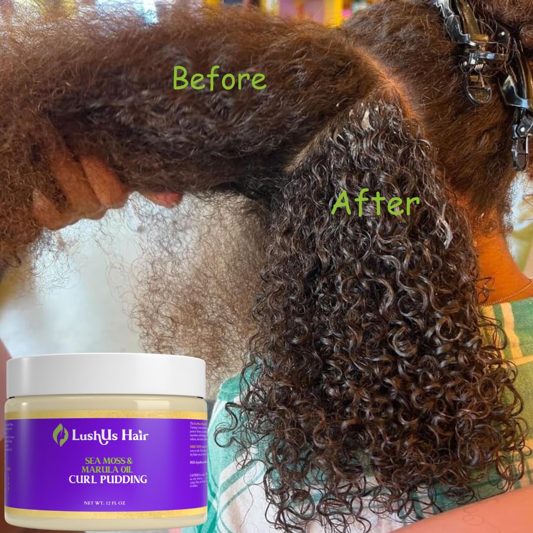 LushUs Hair Curl Styling Starter | Hydrating Shampoo & Conditioner | Leave-in Conditioner | Curl Enhance Cream | for Tighter Curl Hair Types