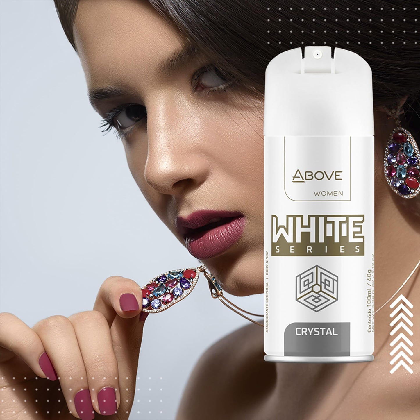 ABOVE White Series Body Spray, Crystal, 4 pcs - Deodorant Spray - Masks Perspiration Odors - Long-Lasting Dry Spray - Paraben-Free - Cruelty-Free 2.12 Beauty and Personal Care ABOVE