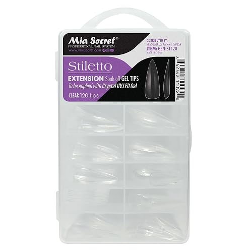 Mia Secret Gel Extension Tips (Stiletto) Beauty & Personal Care Mia Secret