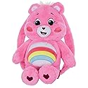 iscream Care Bears Cheer Bear Shaped 16"x 12" Furry Backpack with Adjustable Straps And Zipper Closure