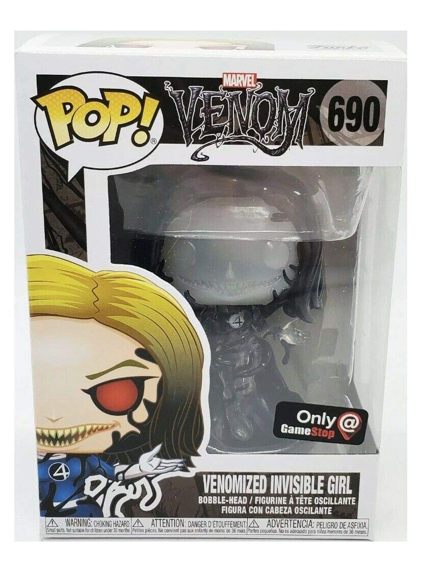 Funko Pop! Marvel Fantastic Four Venomized Invisible Girl Clear Variant Exclusive Figure Repaired ARM