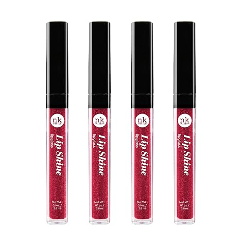 NICKA K NEW YORK Lip Shine, Cosmetics, vibrant colors, bright colors, shining lips, lip shine, long lasting (AMZ232)