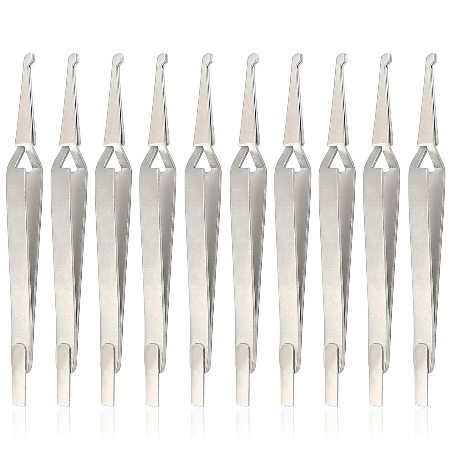 AAProTools 10 PCS Orthodontic Bracket Placer Self Holder Tweezers Reverse Action Tweezers (Long) Beauty and Personal Care AAProTools