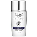 Olay Facial Sunscreen and Antioxidants Sun, SPF 35 Face Lotion + Shine Control, 1.3 Fl Oz