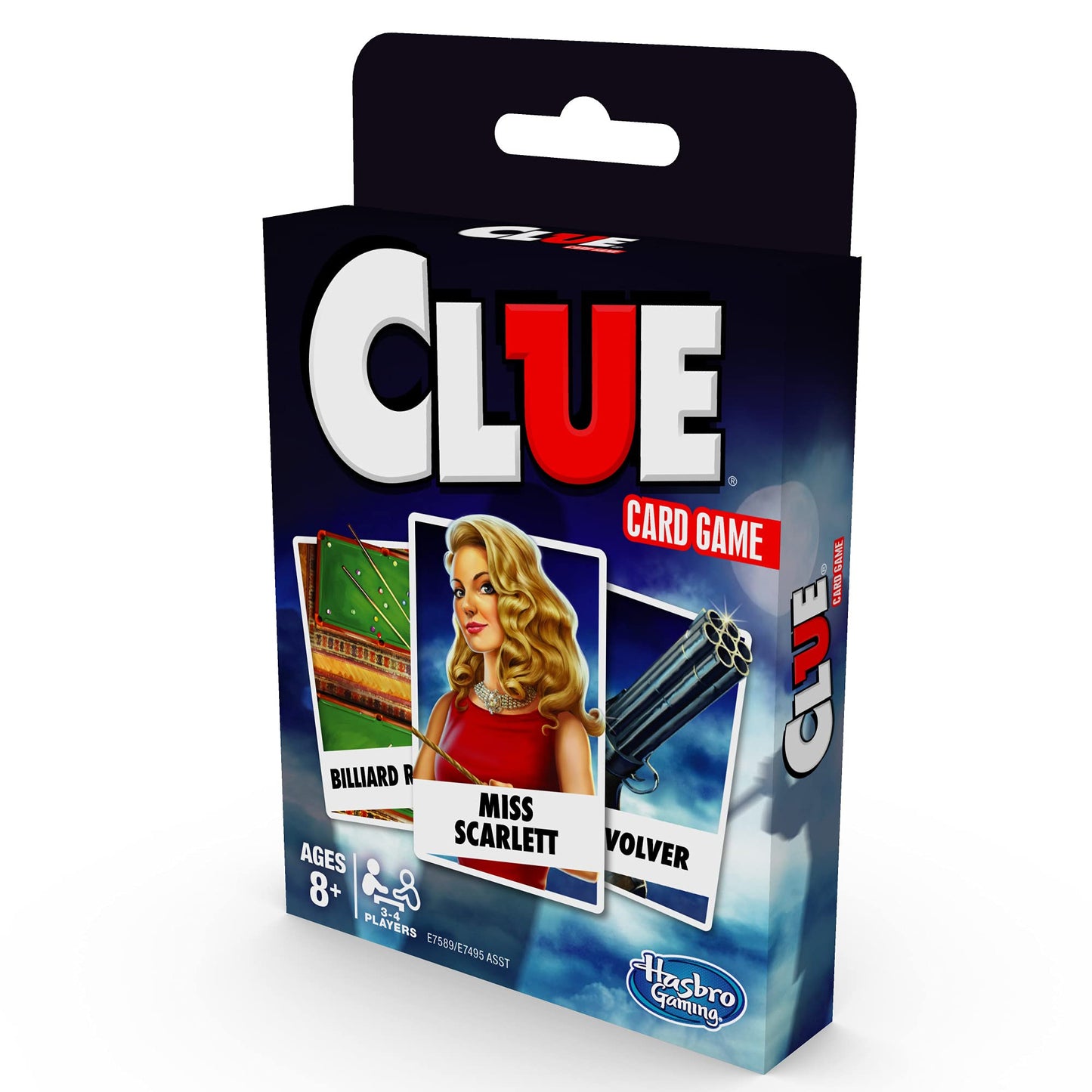 Hasbro Gaming Clue Card Game, 3-4 Player Strategy Game, Fun Summer Activities, Vacation Travel Essentials, Ages 8+