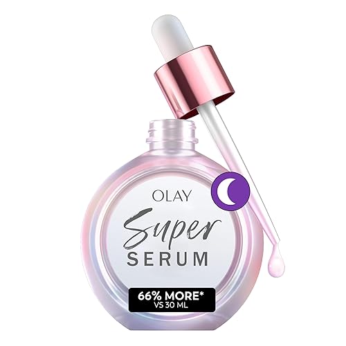 Olay Super Serum Night Repair, Fragrance-Free - Niacinamide, Peptide, Salicylic & Lactic Acid, Glycerin - 5-in-1 Skin Care Benefits - Hydrating, Evens