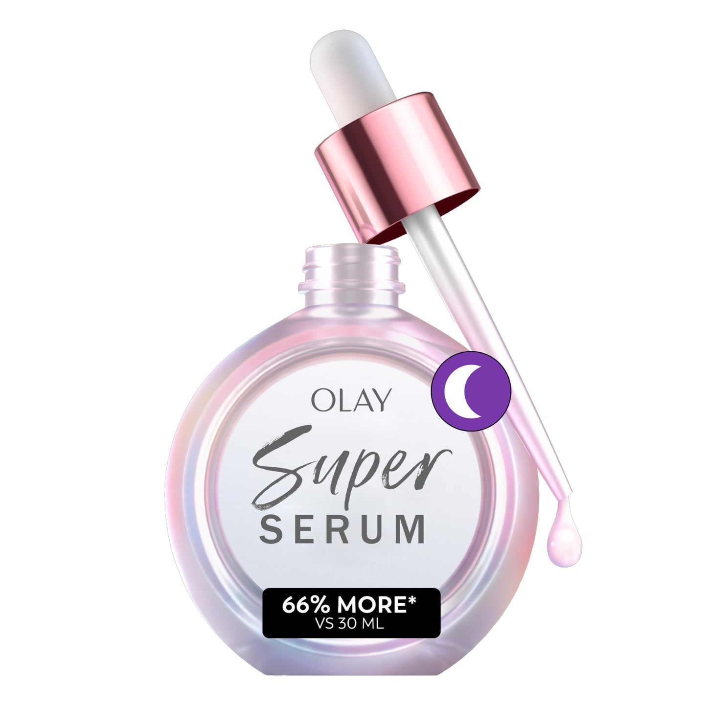 Olay Super Serum Night Repair, Fragrance-Free - Niacinamide, Peptide, Salicylic & Lactic Acid, Glycerin - 5-in-1 Skin Care Benefits - Hydrating, Evens