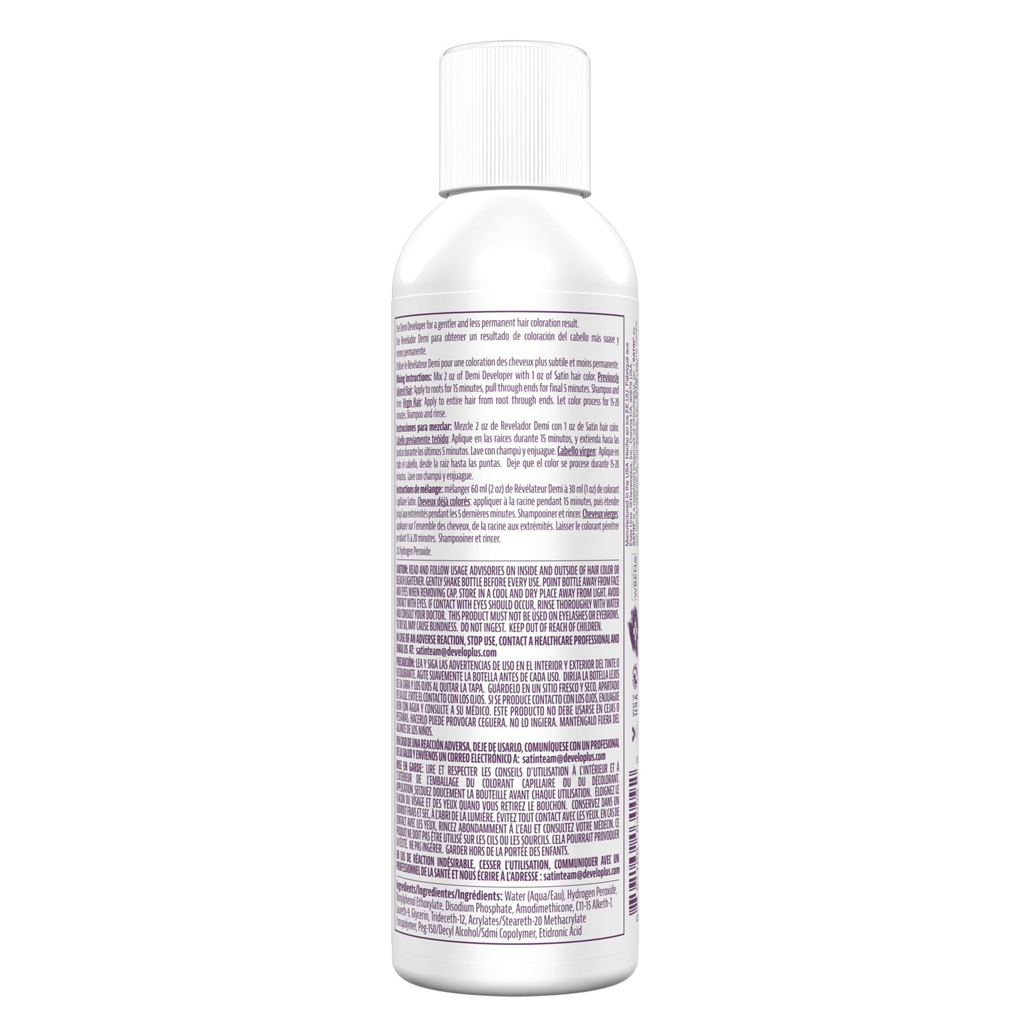 Satin Demi Processing Gel, 6 oz., Formulated Specifically for Satin Professional Hair Color, Enhance Hair Softness and Shine, Cruelty-Free Formula