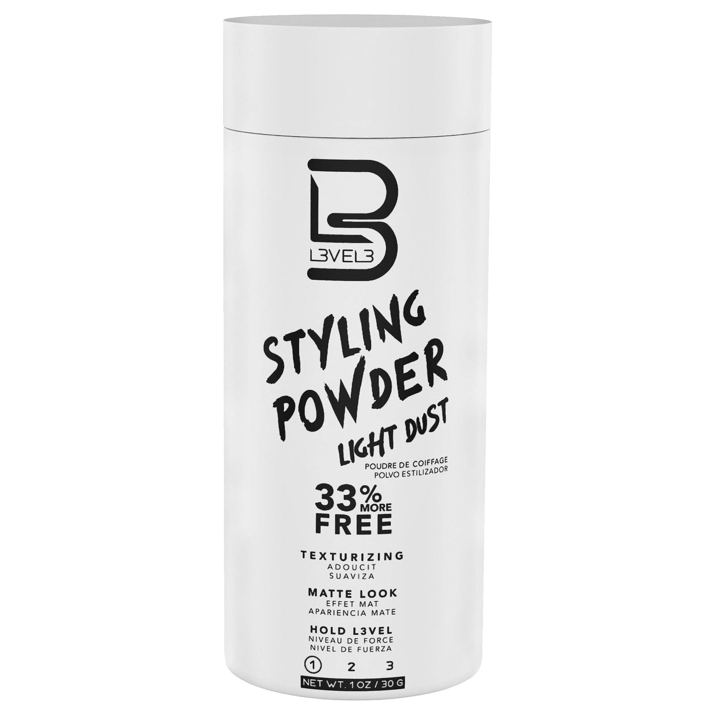 L3 - Level 3 Light Hold Styling Powder - Natural Matte Hairstyle - Texturizing and Volumizing - Casual and Messy Hairstyles (2 Pack)