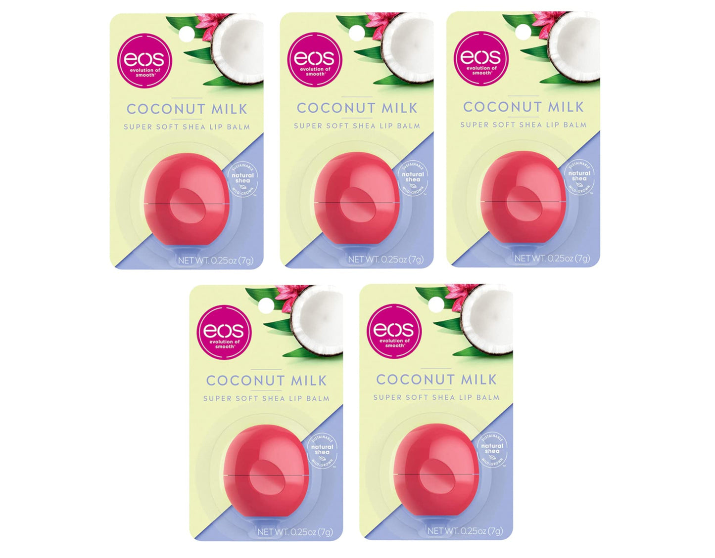 eos Coconut Milk Lip Balm 0.25 Oz. (Pack of 10)