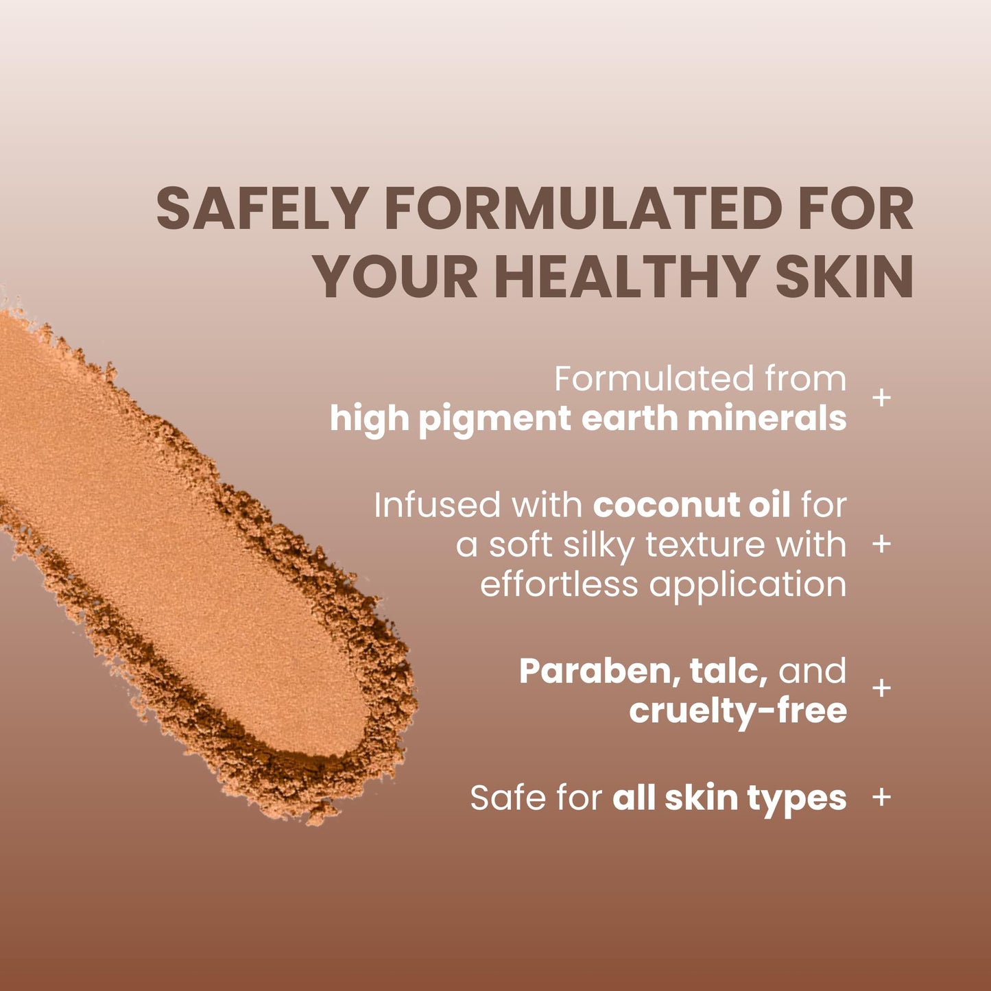 POISE Makeup Mineral Pressed Bronzer | Earth Mineral-based with Soft Iridescent Pigment For A Perfect Sun-kissed Glow