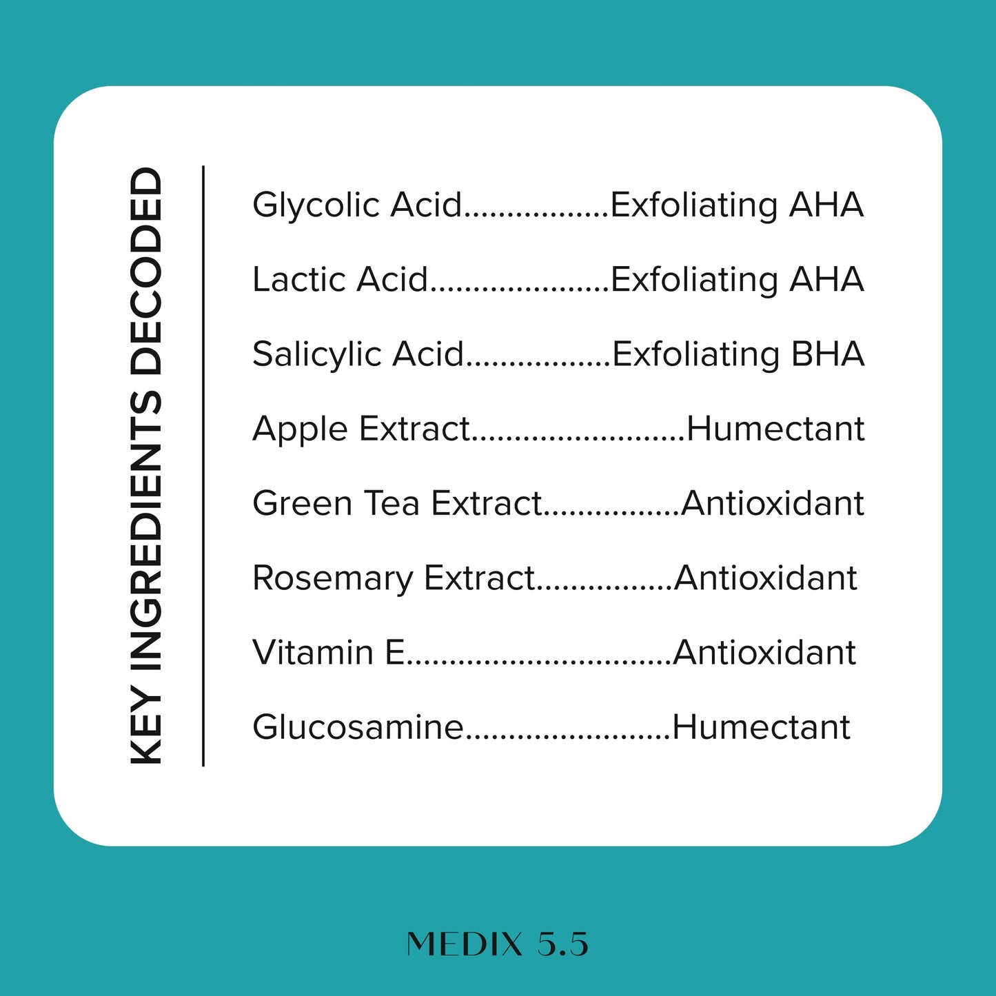 MEDIX 10% Glycolic Acid + Lactic Acid Leave-On Exfoliating Skin Care Body Gel | AHA Exfoliant Body & Face Serum Refines + Softens Dry Dead Skin