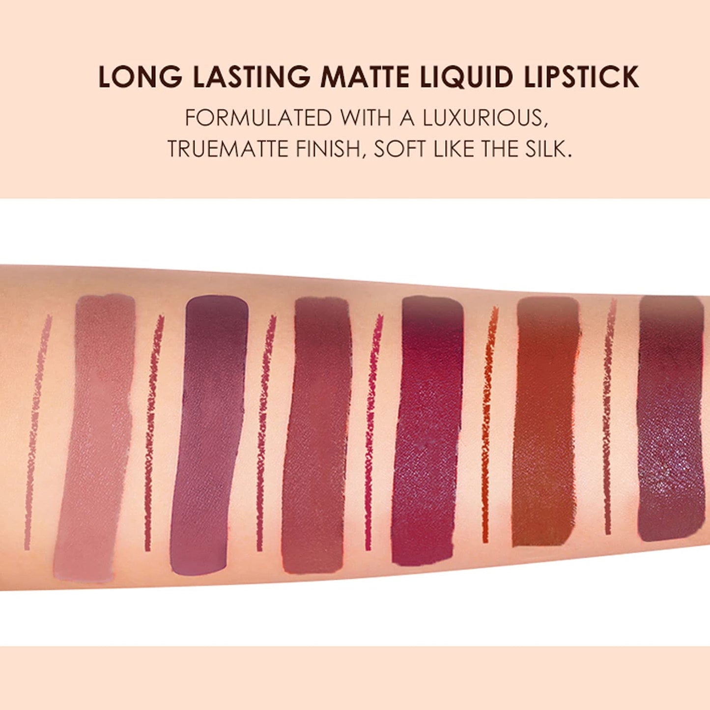 BestLand 12Pcs Matte Liquid Lipstick + Lip Liner Pens Set, Velvety Nude Lip Stain Waterproof Long Wear Makeup Gift Set Beauty and Personal Care BestLand